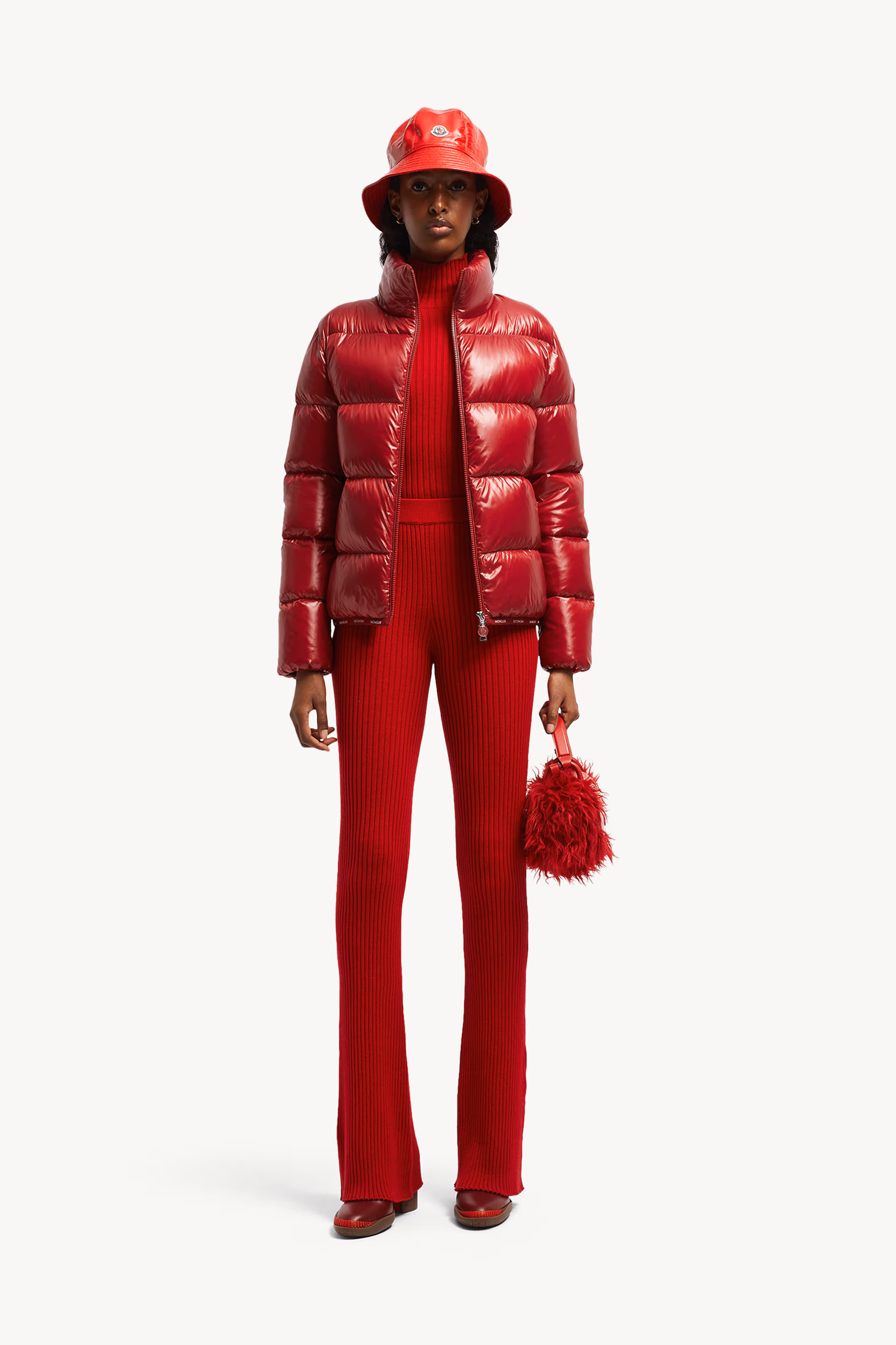Abbadia Short Down Jacket Women Red Moncler 0